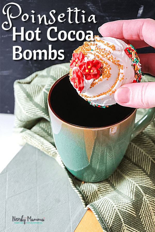 Poinsettia Hot Cocoa Bombs