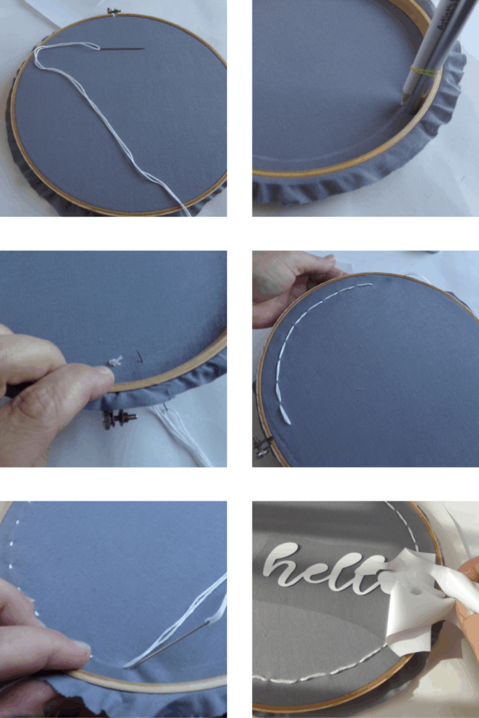 How to make DIY Embroidery Hoop Wreath