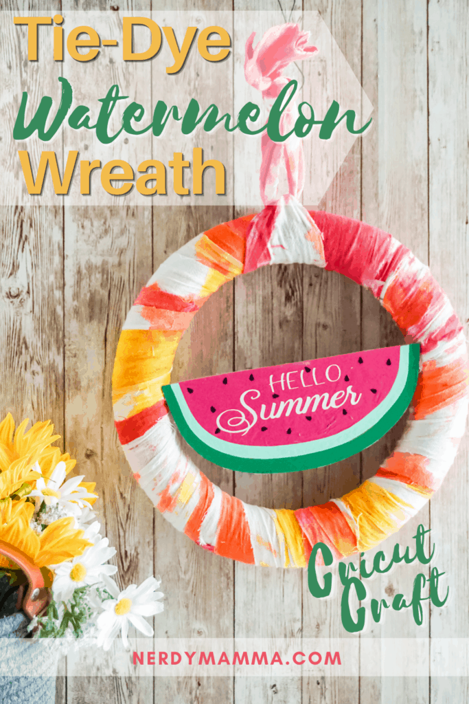 Tie-Dye Watermelon Wreath