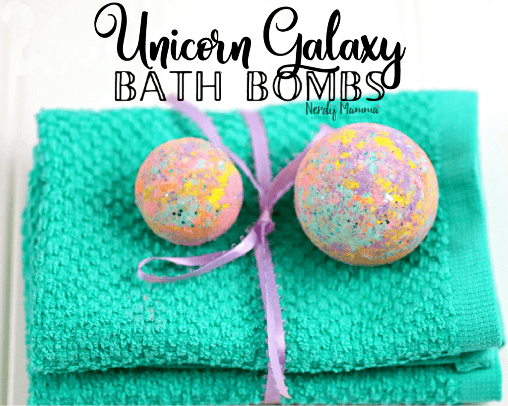 unicorn galaxy bath bombs
