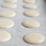 baking the macarons