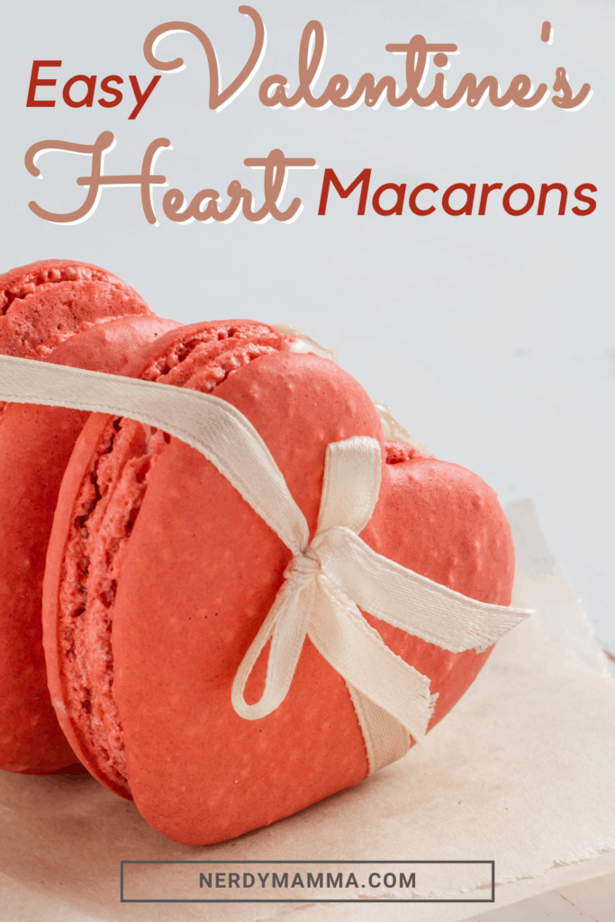 Easy Valentine's Heart Macarons 