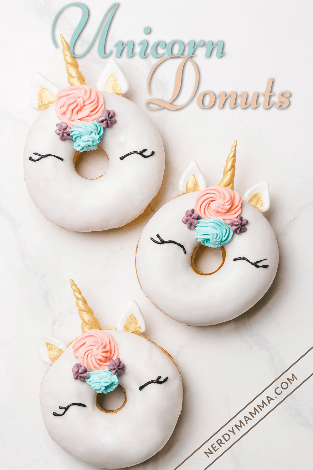 Unicorn Donuts Recipe Cutest Delicious Donuts Nerdy Mamma