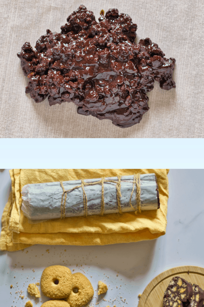 Rolling the Chocolate Salami