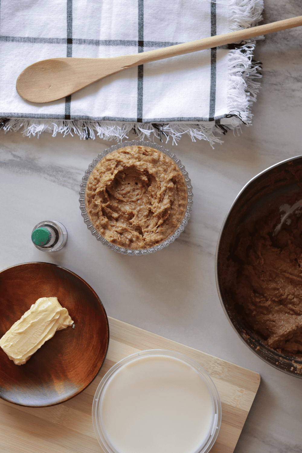 Ingredients and instructions to make cookie butter