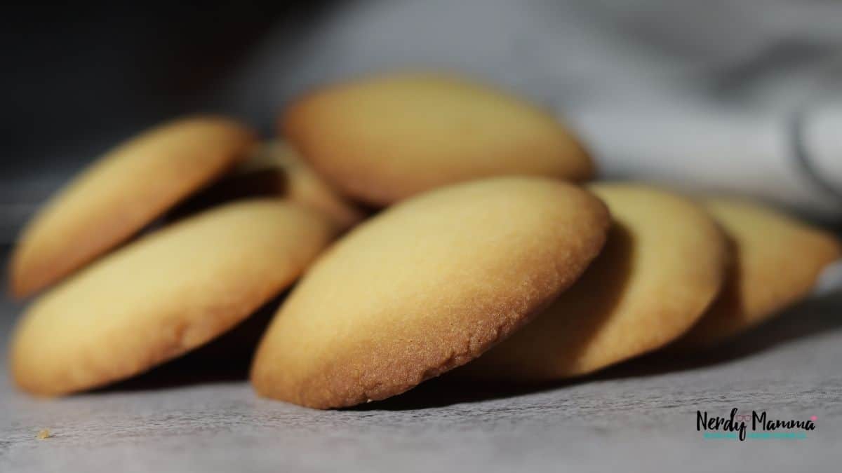image of several round cookies