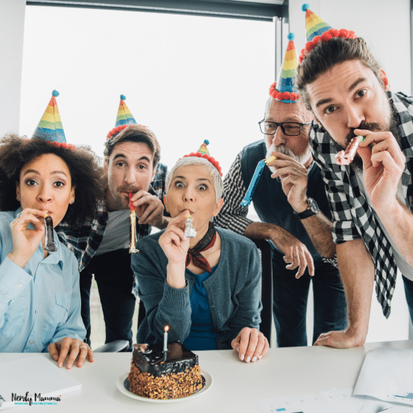 An image of people celebrating a birthday.