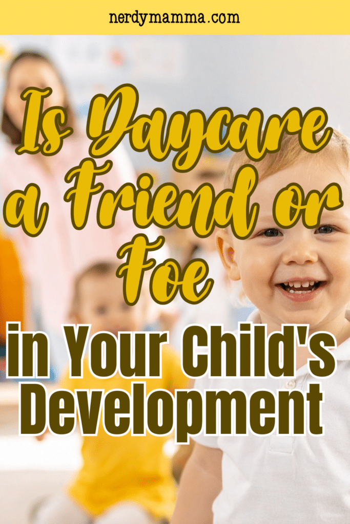 A daycare teacher leads children in active play, highlighting how structured interaction can impact a child’s development.