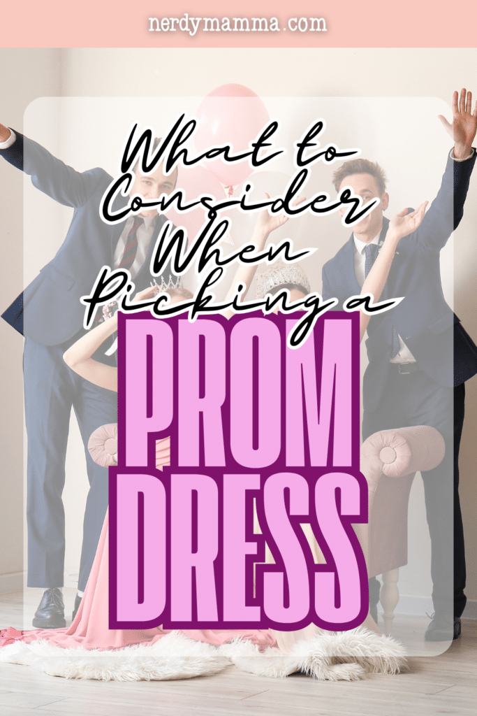 Student dressed for a formal dance posing with friends, highlighting coordination, theme, and personal style when picking a prom dress.