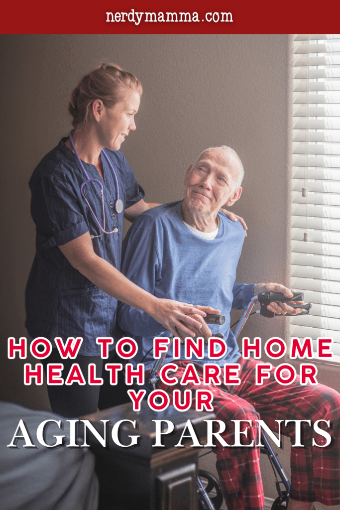 Nurse supporting an elderly man using a walker near a window, representing compassionate home health care services for aging parents.