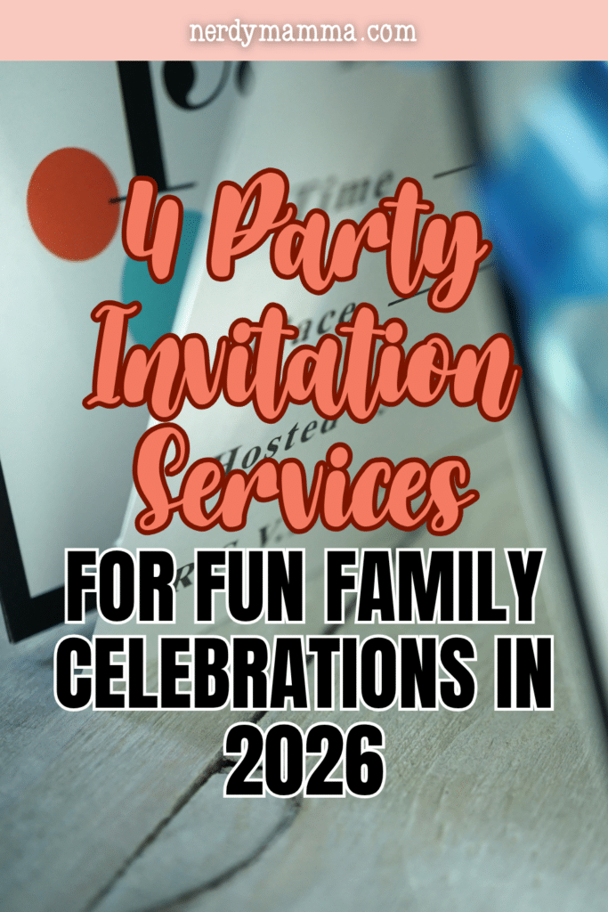 Digital invitation displayed on a mobile device, representing modern party planning tools for birthdays, reunions, and family events.