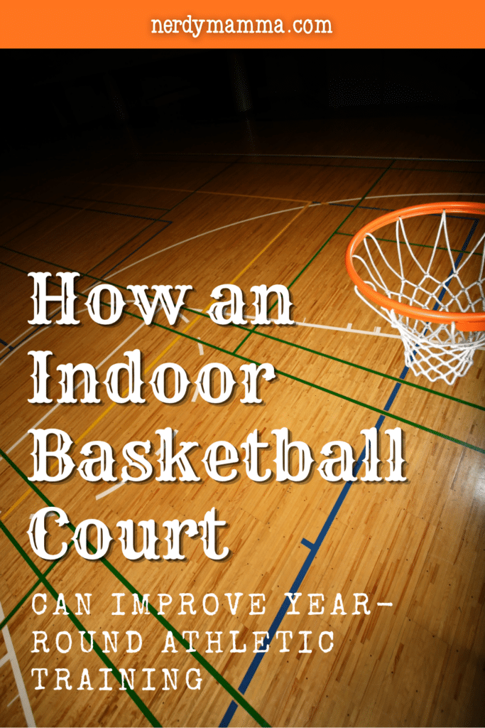 Professional indoor basketball court designed for consistent year-round athletic training, helping players build skills, fitness, and game readiness.