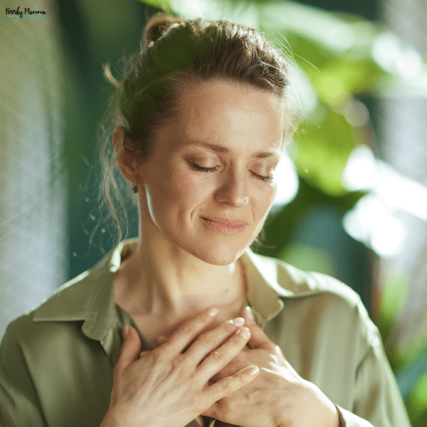 Individual practicing self-care and reflection, illustrating emotional healing, resilience, and personal growth after hardship.